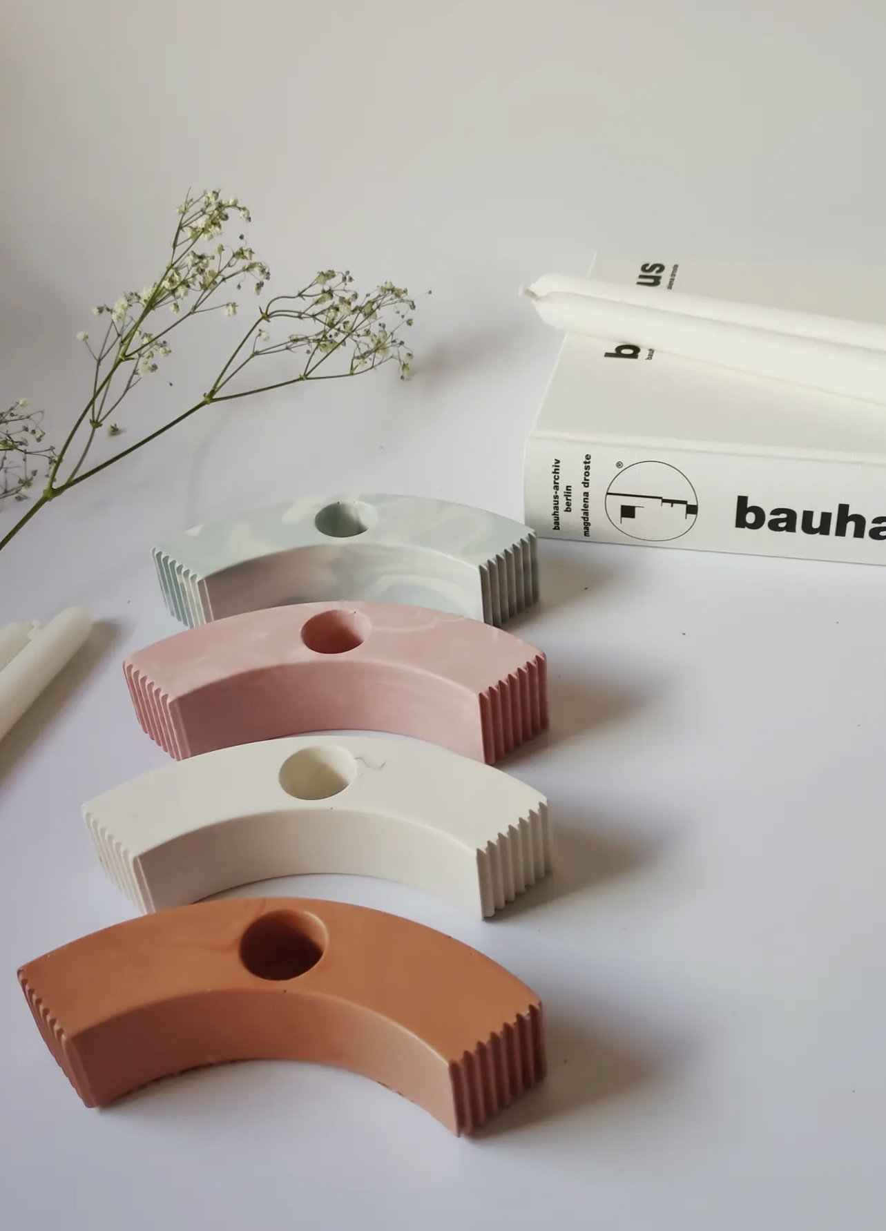 Candeliere curvo – Azzurro