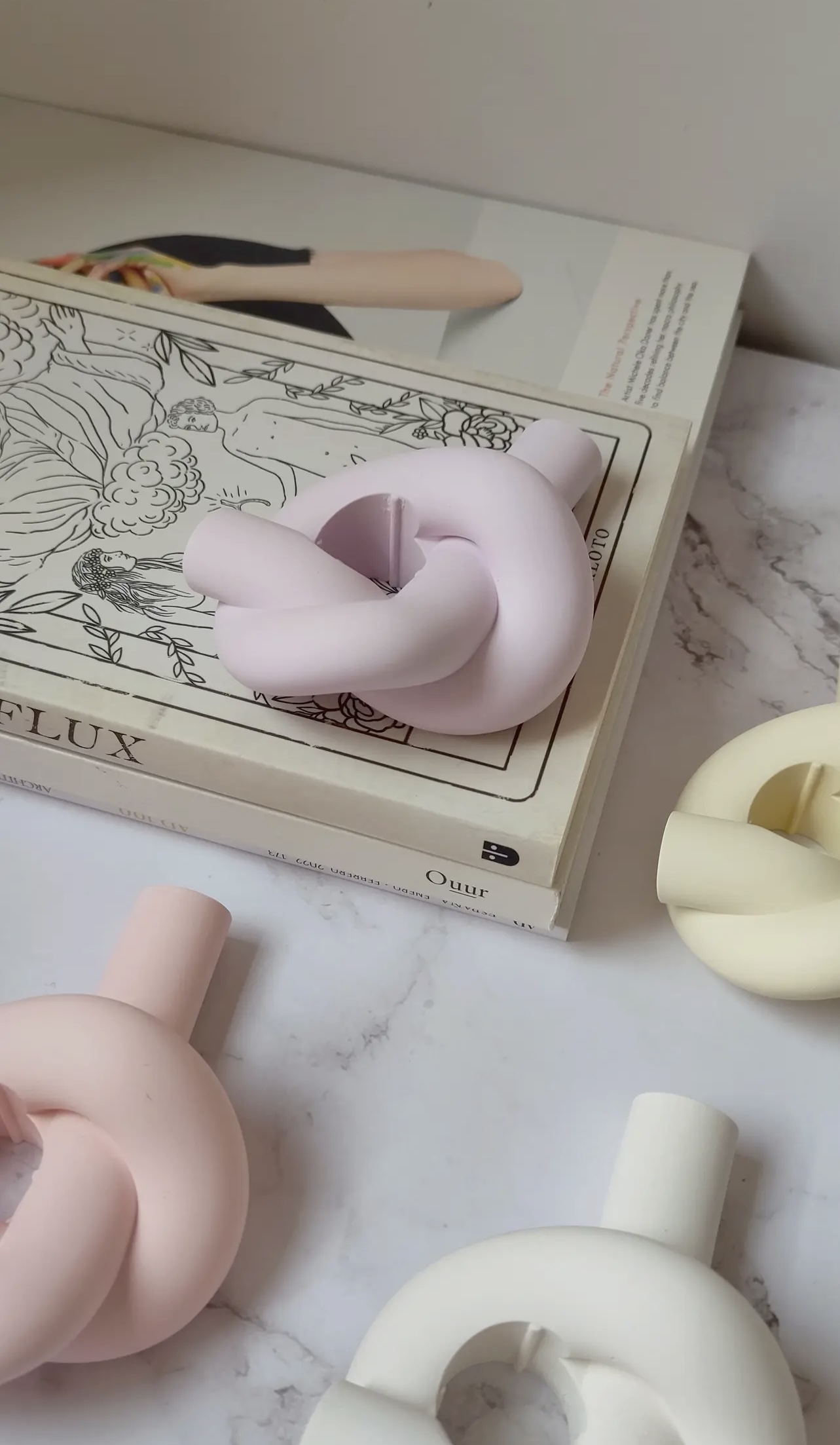 Nodo portacandele minimal – Lilla