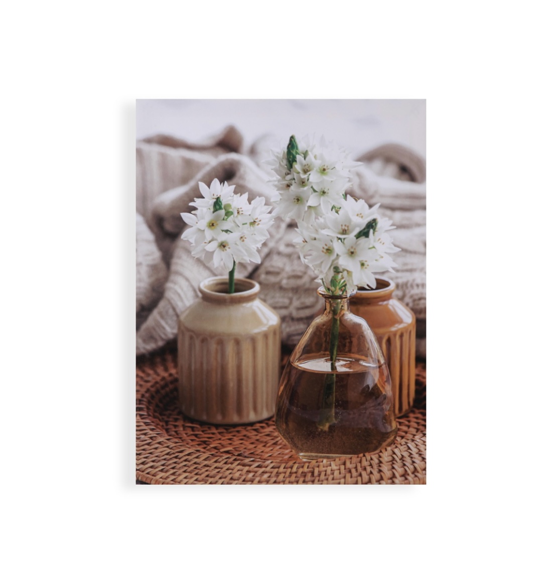 QUADRO 30×40 WHITE FLOWERS