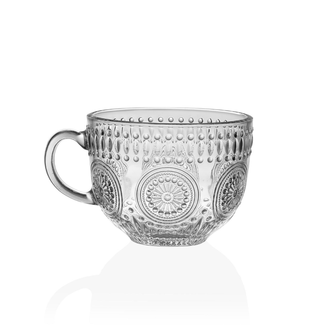 Tazza Vetro Girasole