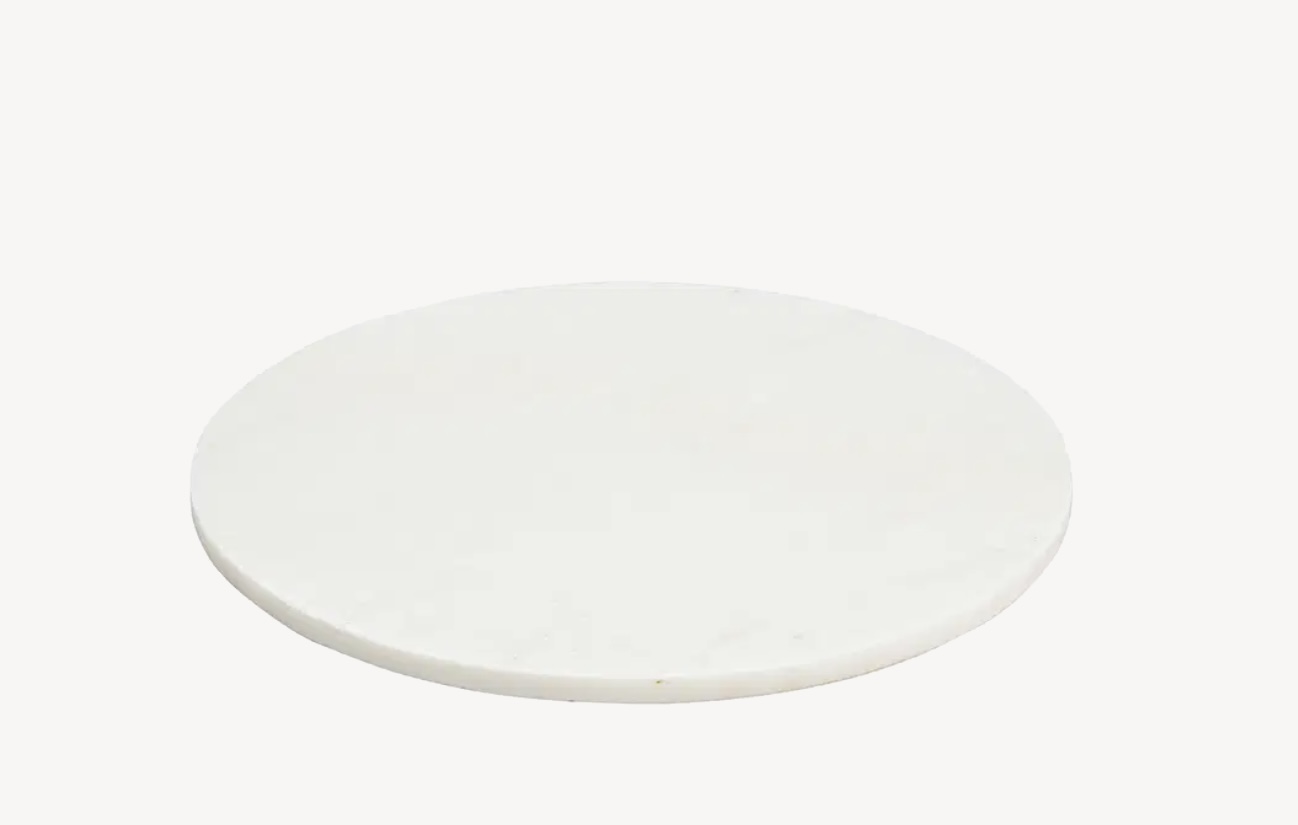 Tagliere Marmo Bianco Rotondo